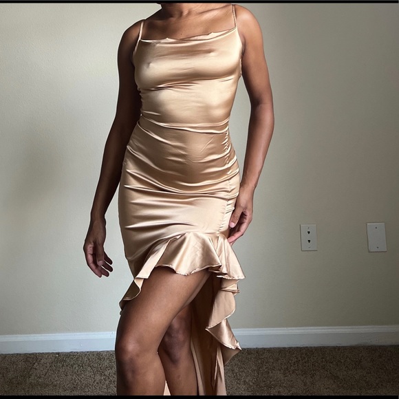 PrettyLittleThing | Dresses | Prettylittlething Champagne Satin Dress | Poshmark PrettyLittleThing | Dresses | Prettylittlething Champagne Satin Dress | Poshmark